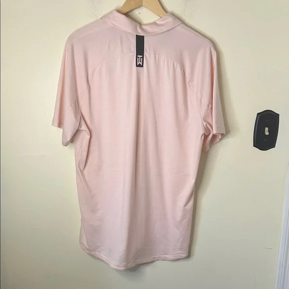 Nike Tiger Woods Golf Collection Men's Pink Polo Shirt Dry Fit Size M - Picture 5 of 8